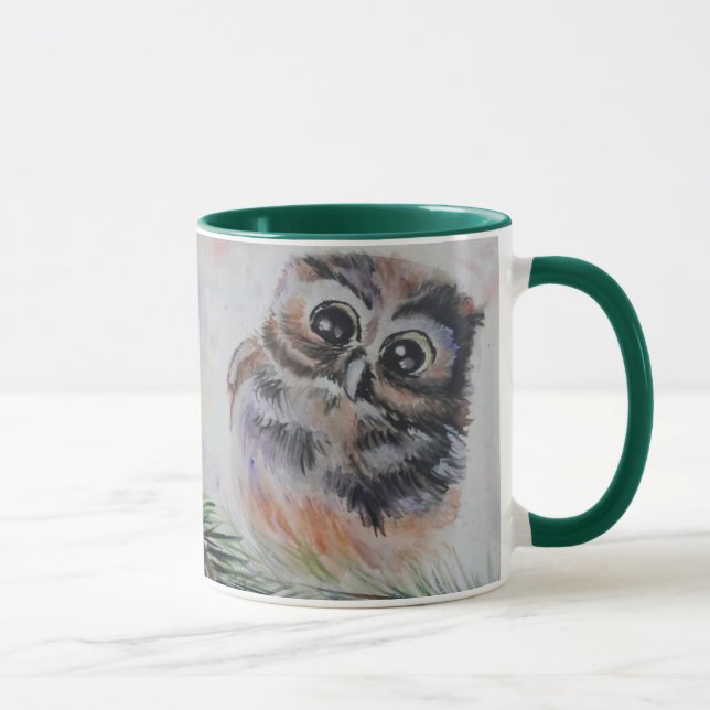 Cute Uggla-kaffe Mugg (Höger)
