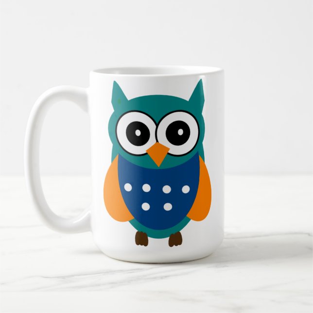 Cute Uggla Kaffemugg (Vänster)