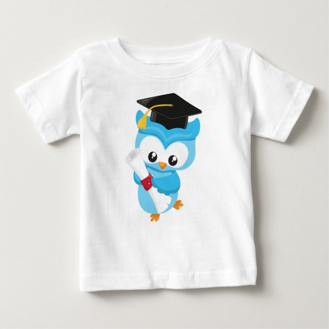 Cute Uggla, Little Uggla, Baby Uggla, Studenten Ug T Shirt (Framsida)