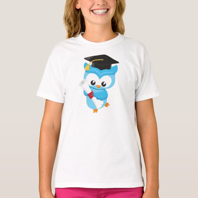 Cute Uggla, Little Uggla, Baby Uggla, Studenten Ug T Shirt (Framsida)