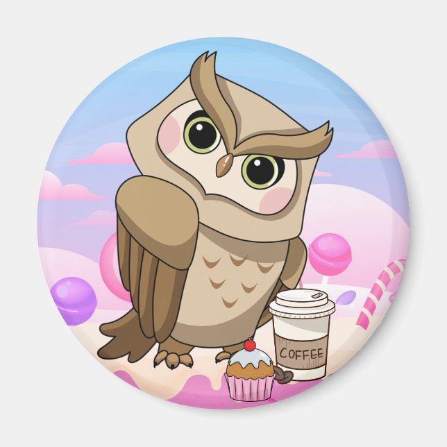 Cute Uggla Magnet (Framsidan)