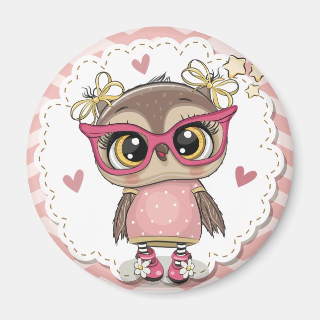 Cute Uggla Magnet (Framsidan)