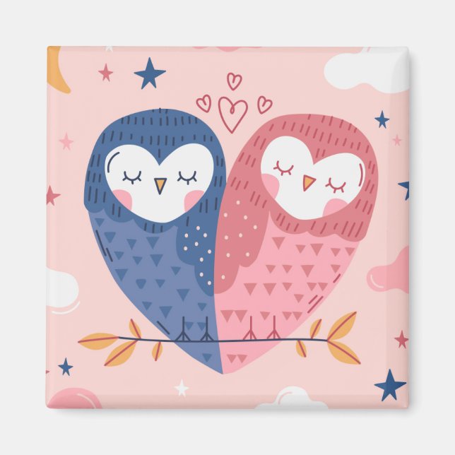 Cute Uggla Magnet (Framsidan)