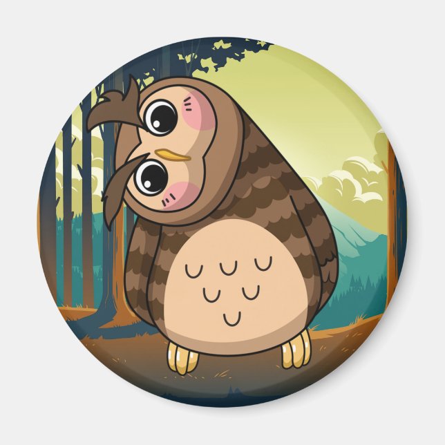 Cute Uggla Magnet (Framsidan)