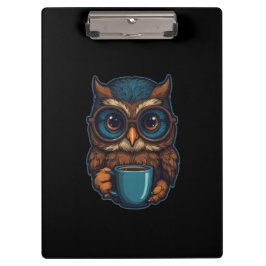 "Cute Uggla med Coffee Kopp", finare design