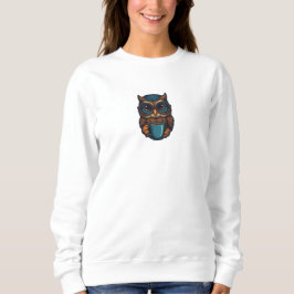 "Cute Uggla med Coffee Kopp", finare design T Shirt