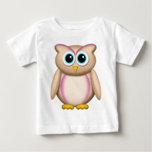 Cute Uggla med Lila - Smittant T-Shirt