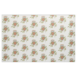 Cute Uggla Mönster Fabric Tyg