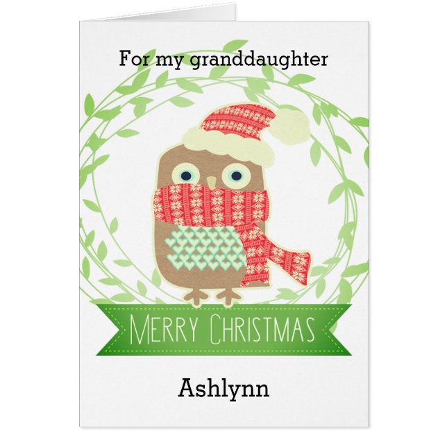 Cute Uggla, mordotter Hälsningskort (Framsidan)