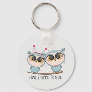 Cute Uggla Nyckelring