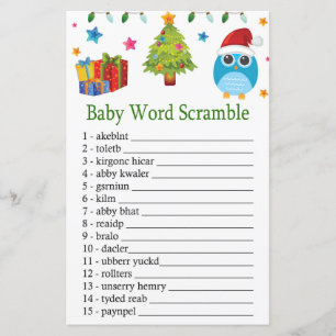 Cute Uggla, ord, schaktspel vid Baby