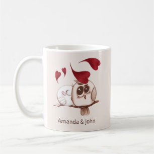 Cute Uggla par Namn Personlig Coffee Mugg