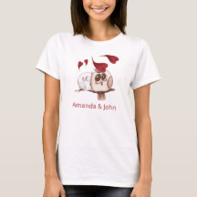 Cute Uggla par Namn Personlig T-Shirt