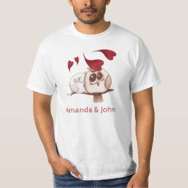Cute Uggla par Namn Personlig T-Shirt