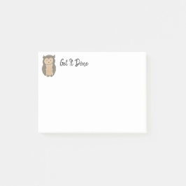 Cute Uggla Post it Notes för lärare-Studenter-anst Post-it Block