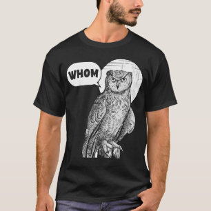 Cute Uggla Pun Älskare Funny Animal Distress Campi T Shirt