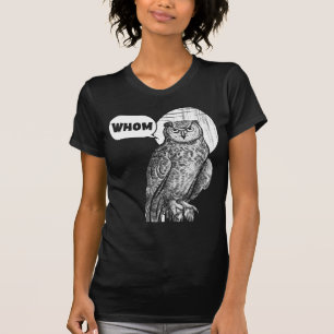 Cute Uggla Pun Älskare Funny Animal Distress Campi T Shirt