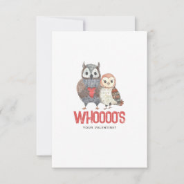 Cute Uggla Pun Valentine Day Card