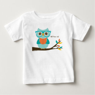 Cute Uggla Reading Personlig Colorful Turcos T Shirt