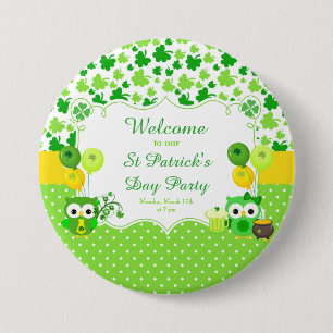 Cute Uggla St patrick's day Party Knapp