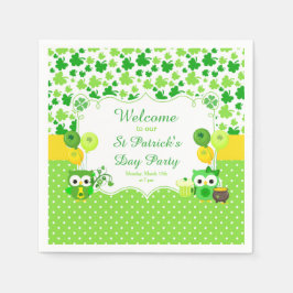 Cute Uggla St patrick's day Party Pappersservett