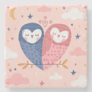 Cute Uggla Stone Underlägg