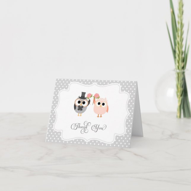 Cute Uggla tackkort (Framsida)