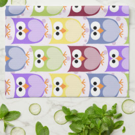 Cute Ugglor, Uggla Mönster, Baby, Ugglor,, färgsta Kökshandduk