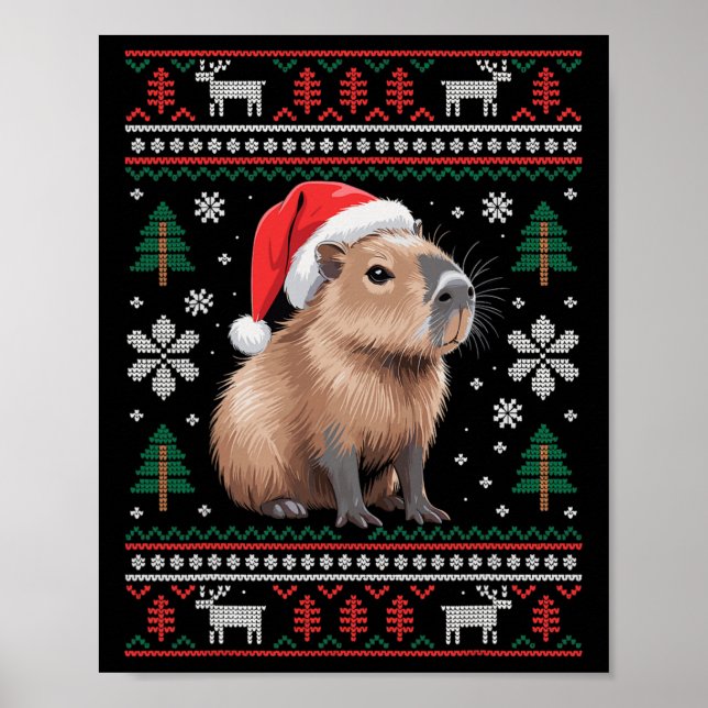 Cute Ugly Capyra jul 2 Poster (Framsidan)