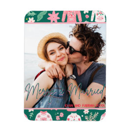 Cute Ugly Sweater Första julen, gift Magnet