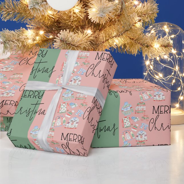 Cute Ugly Sweater God jul Helgdag Gift Presentpapper (Helgdagar)