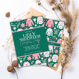 Cute Ugly Sweater jul Party Meddelande