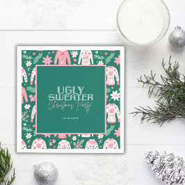 Cute Ugly Sweater jul Party Pappersservett