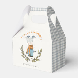 Cute Ugly Sweater Löv Winter Reindeer Baby Shower Presentaskar