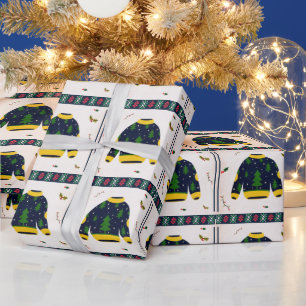 Cute Ugly Sweater Mönster julgåva Presentpapper