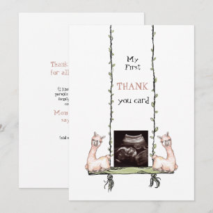 Cute Ultrasound Tack Llamas Swinging Kort