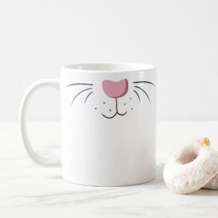 Cute und Bunny Rabbit Nose Emoji Kaffemugg