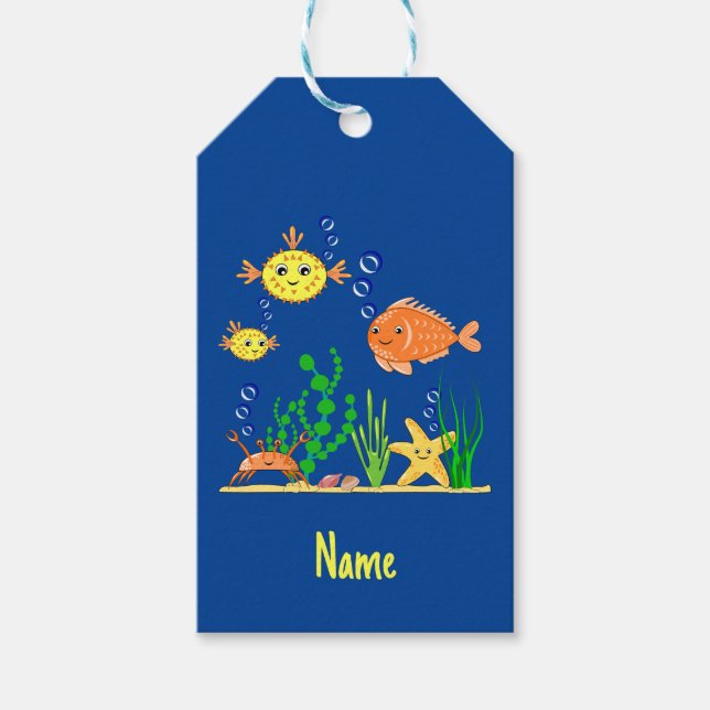 Cute under havet presentetikett (Framsidan)