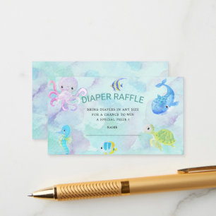 Cute under havets dagstidning Raffle Biljett Tilläggskort