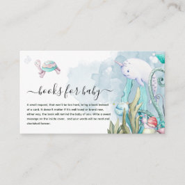 Cute under Sea Baby Shower Bokar för Baby Tilläggskort