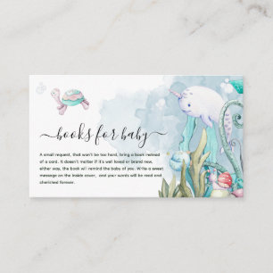Cute under Sea Baby Shower Bokar för Baby Tilläggskort