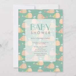 Cute under Sea Baby Shower Inbjudan