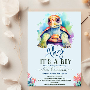 Cute under Sea Baby Shower Inbjudningar