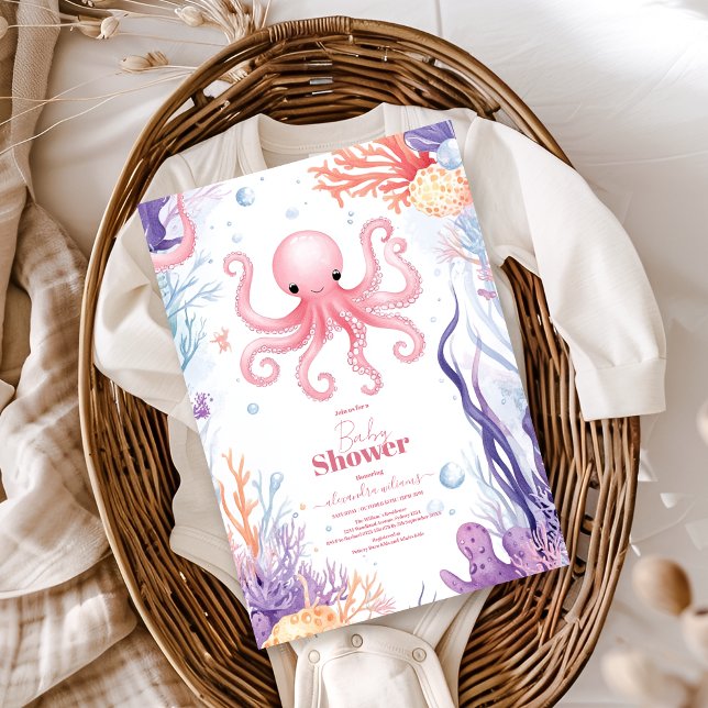 Cute under Sea Baby Shower Inbjudningar (Skapare uppladdad)