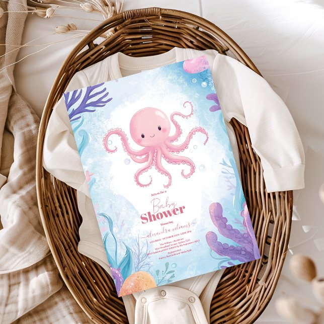 Cute under Sea Baby Shower Inbjudningar (Skapare uppladdad)
