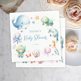 Cute under Sea Baby Shower Pappersservett