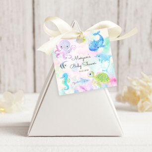 Cute under Sea Creator Baby Shower Gåvor Etiketter