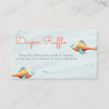 Cute under Sea Fish Neutralt Twin Diaper Raffle