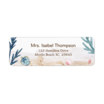 Cute under Sea Turtle Address Label
