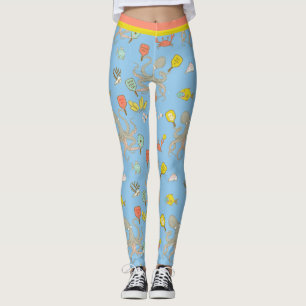 Cute under vatten-pickleball (liten bricka storlek leggings